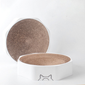 Pet Cats Scratcher Toys High-density Wear Resistant Plastic Shell Corrugated Cardboard Cat Scratch Pad