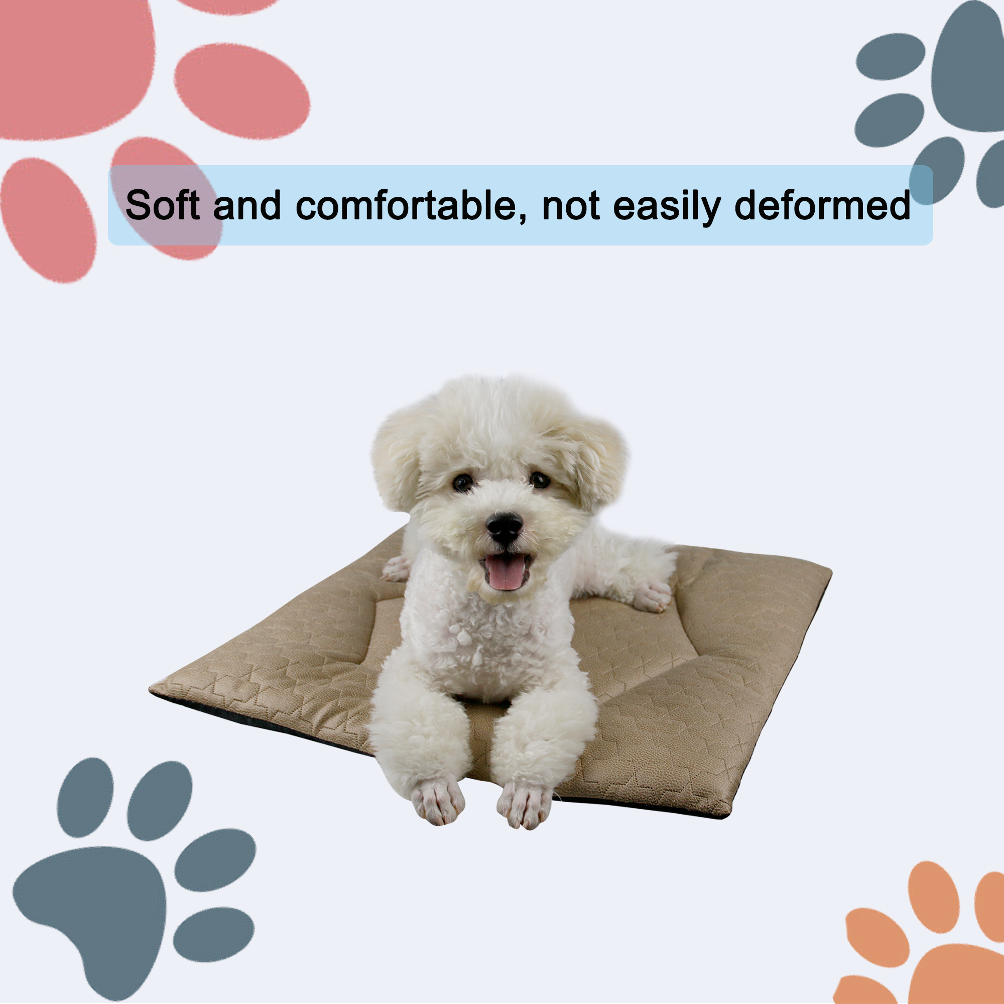 Soft Anti-Sliding Washable Breathable Summer Cooling Sleeping Pet Cat Dog Pad Mat Bed for Small Medium Large Dogs Cats