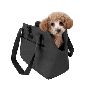 GeerDuo Winter Warm Soft-Sided Portable Subway Shopping Cat Tote Bag Pet Travel Handbag Dog Carrier Purse With Heating Pad