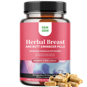 Best Selling Products OEM Private Label Herbal Breast and Butt Enhancer Pills Saw Palmetto Extract  Capsules