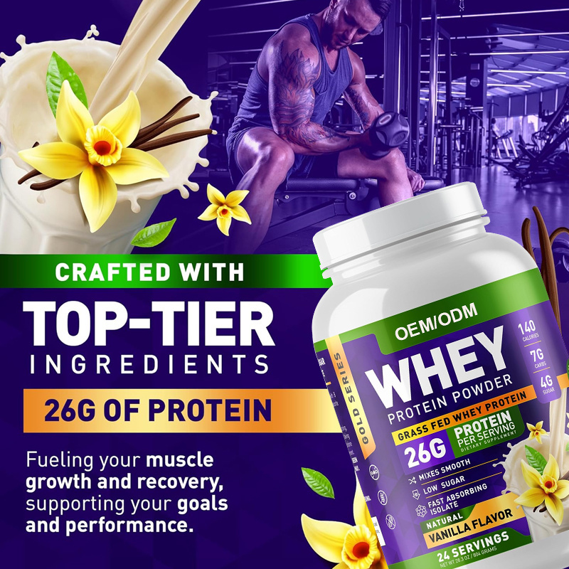 High Quality Dietary Supplement Private Label Immunity Supplement Promote Muscle Growth Pure Milk Chocolate Whey Protein Powder