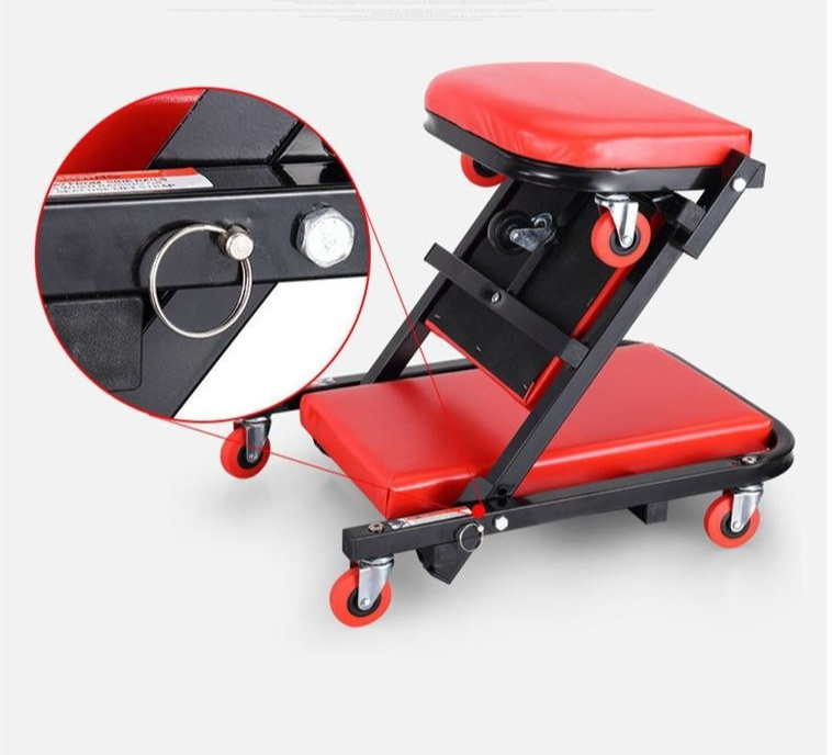 High quality Adjustable Headrest Artificial 40 inch Lying Board Foldable dual purpose vehicle iron Car repair Creeper