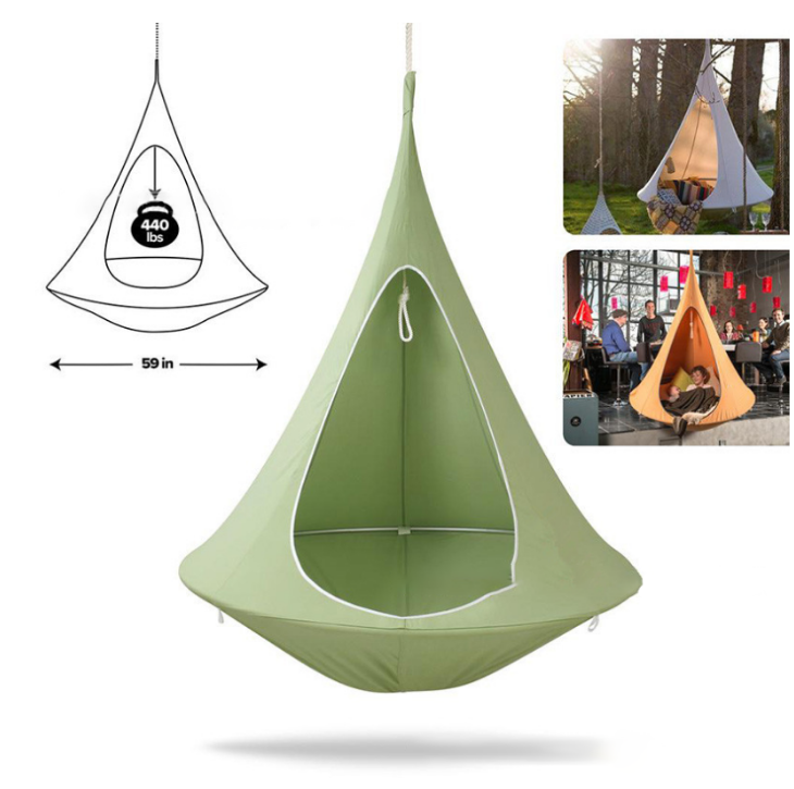 kids pod swing seat egg hammock for Indoor and Outdoor Use