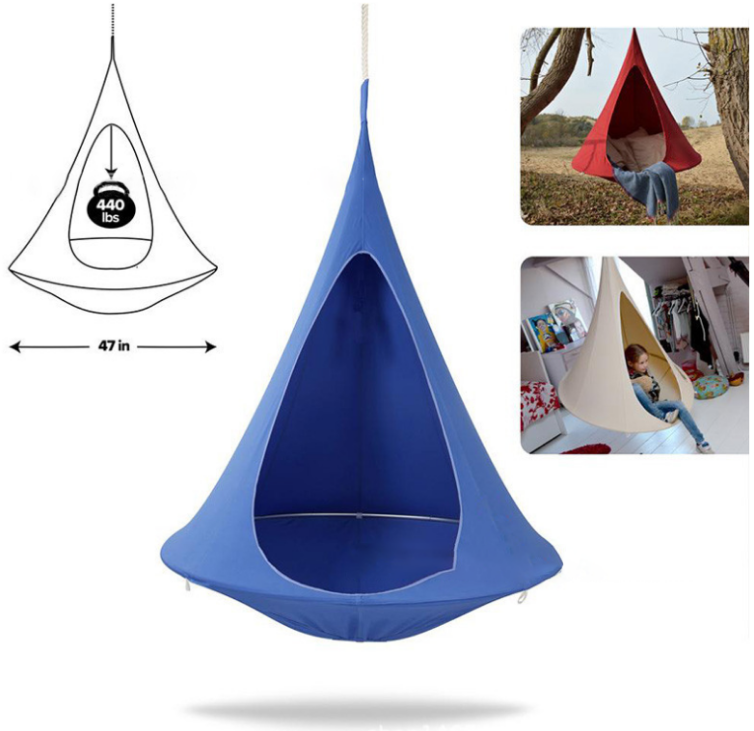 kids pod swing seat egg hammock for Indoor and Outdoor Use