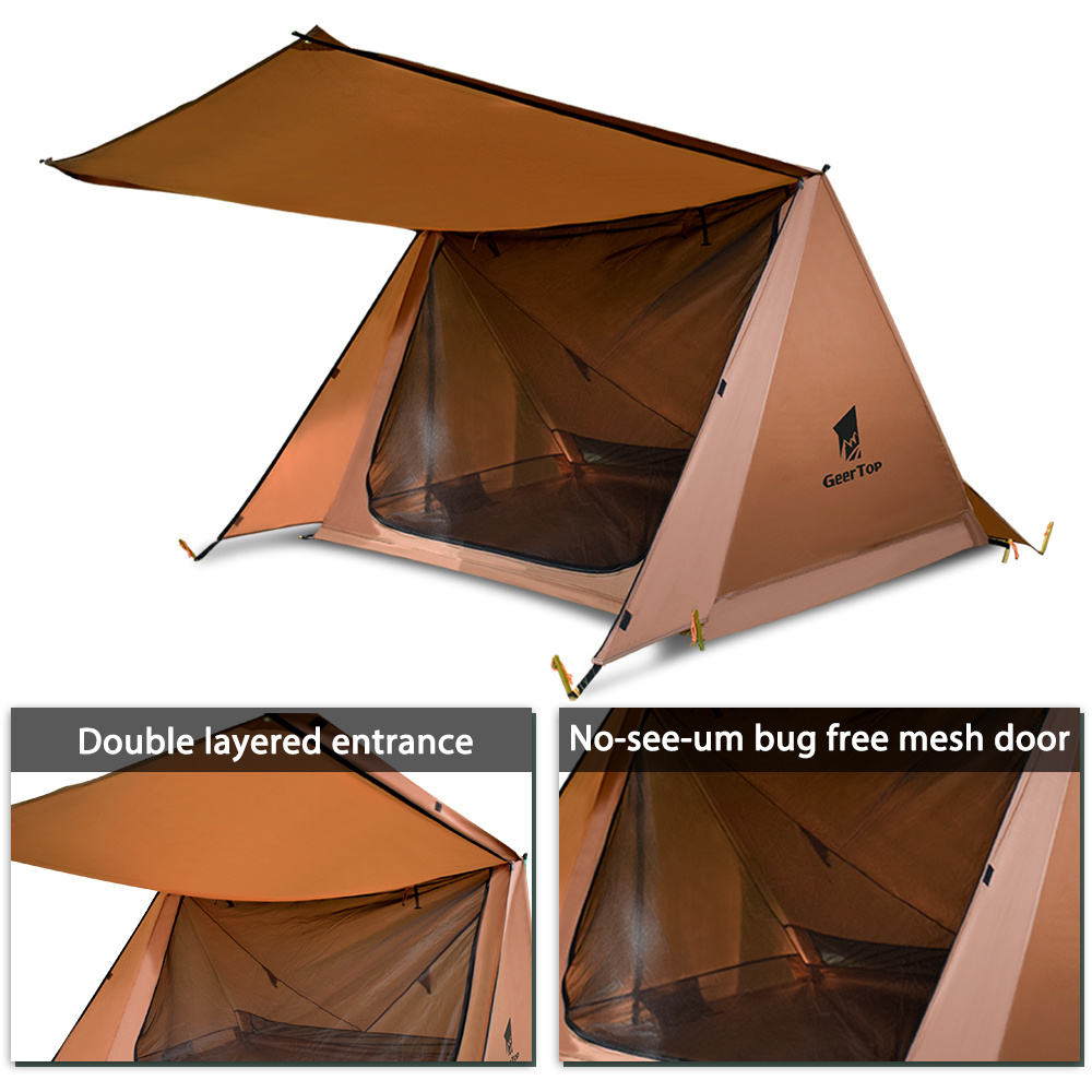 2 Person super lightweight outdoor backpack glamping Tent