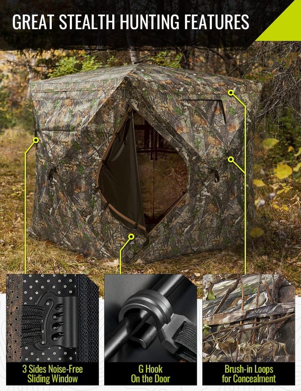 new style outdoor portable hunting chair padded foldable swivel with gear bag blind the folding hunting blind tent