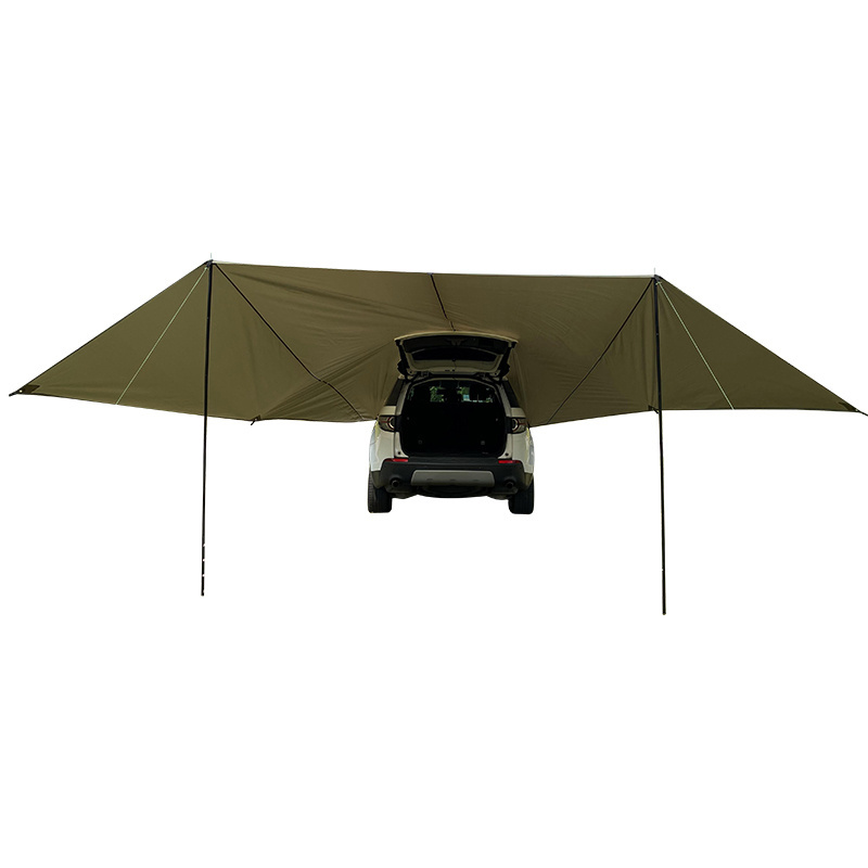 Outdoor Camping Car Rear Glamping Tent Portable Car Tail Tent Rainproof Sunshade Shelter Camping Gear