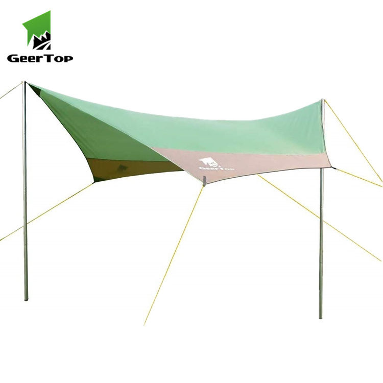 Geertop Outdoor Portable Foldable Tent Camping Awning hammock shade canopy Folding Car Tarp Sun Shelte