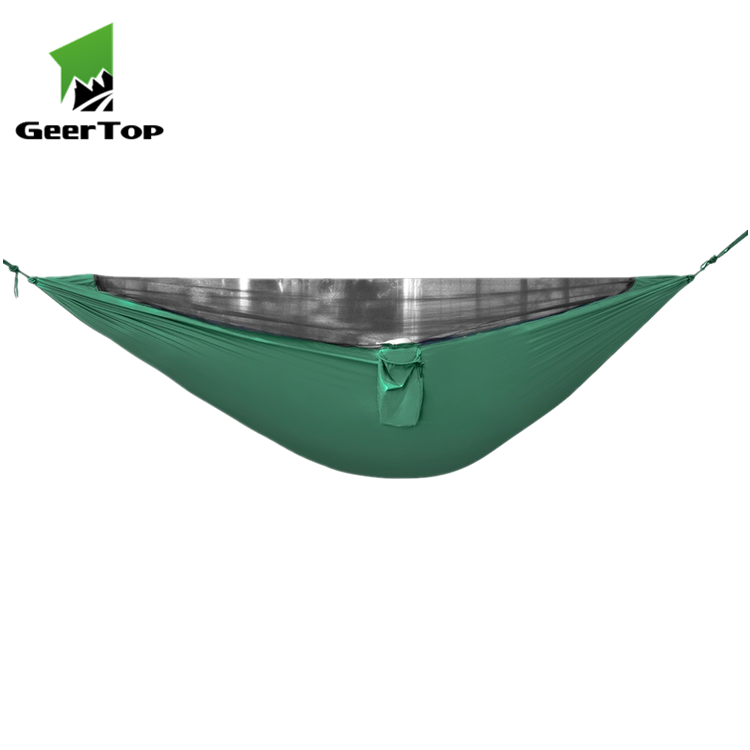 Geertop High quality Outdoors Backpacking Camping Survival Travel Double parachute Hammock