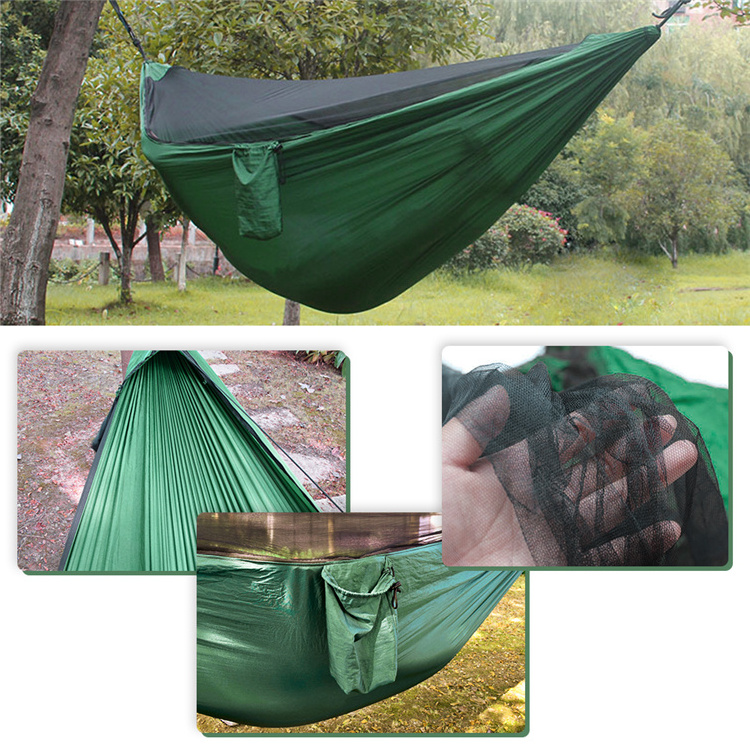 Geertop High quality Outdoors Backpacking Camping Survival Travel Double parachute Hammock