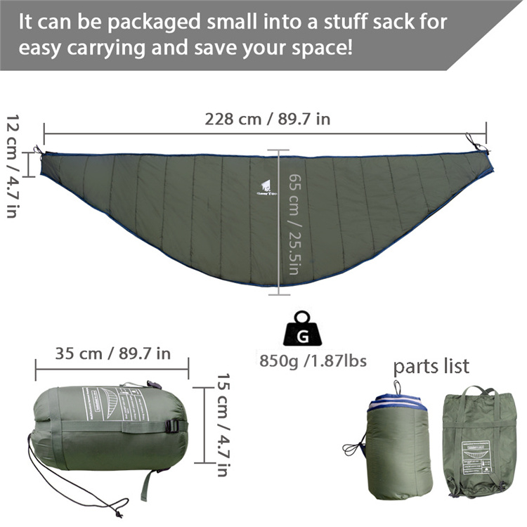 Geertop Wholesale outdoor furniture sleeping bag lightweight camo hiking wood folding portable hammock