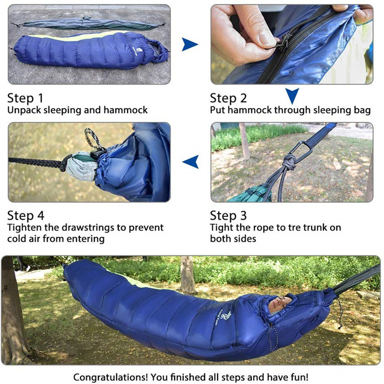 GEERTOP 2-in-1 Mummy Camping Waterproof Outdoor Hammock Sleeping Bag For Hammock