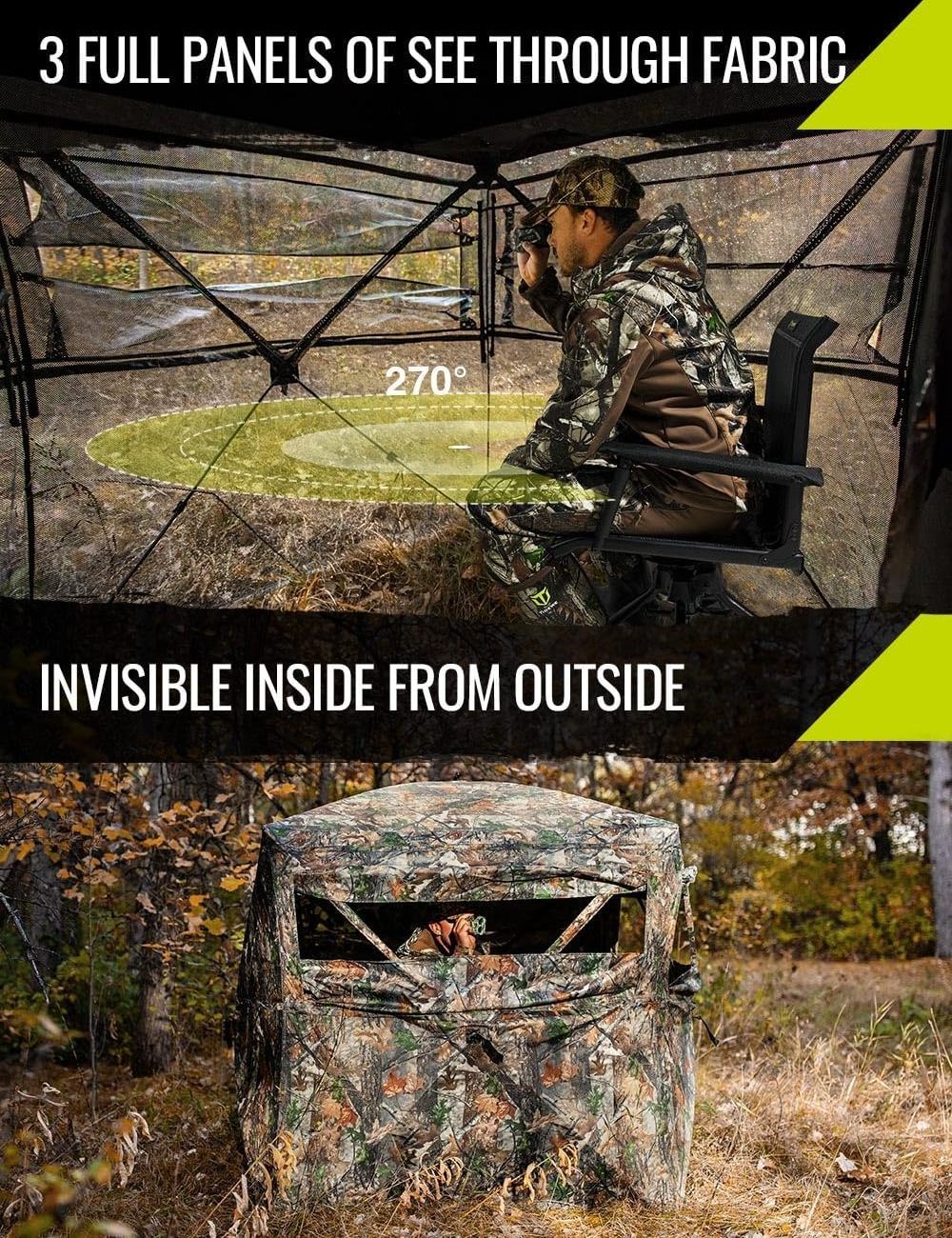 new style outdoor portable hunting chair padded foldable swivel with gear bag blind the folding hunting blind tent