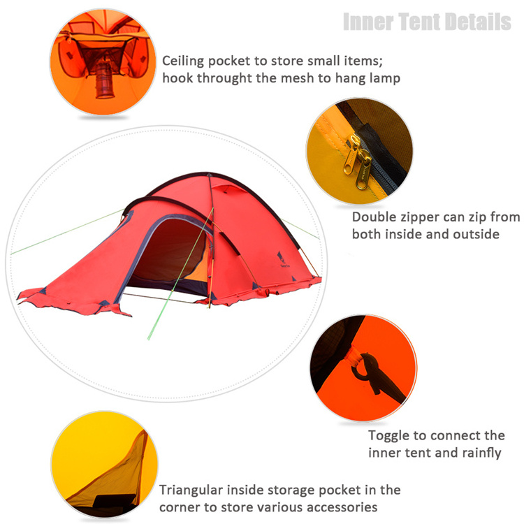 Geertop Wholesale custom water proof alpine travel outdoor camping tent for 2 persons