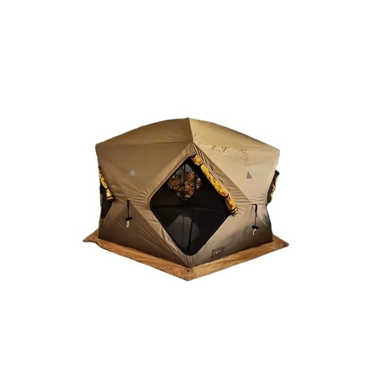 Big Family 6 Person Waterproof Polygon Internal Printing Middle East Arabic Desert Glamping Tent