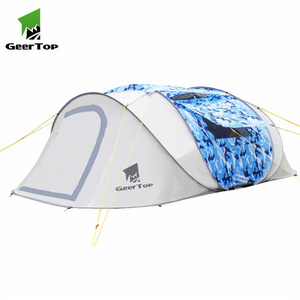 Geertop 5-6 Person Waterproof Pop up Tunnel Large Camping Family Tents for Sale