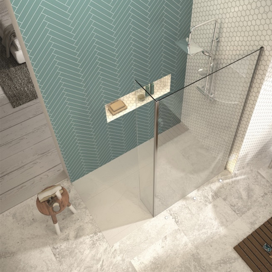 Bathroom Shower Glass Panels