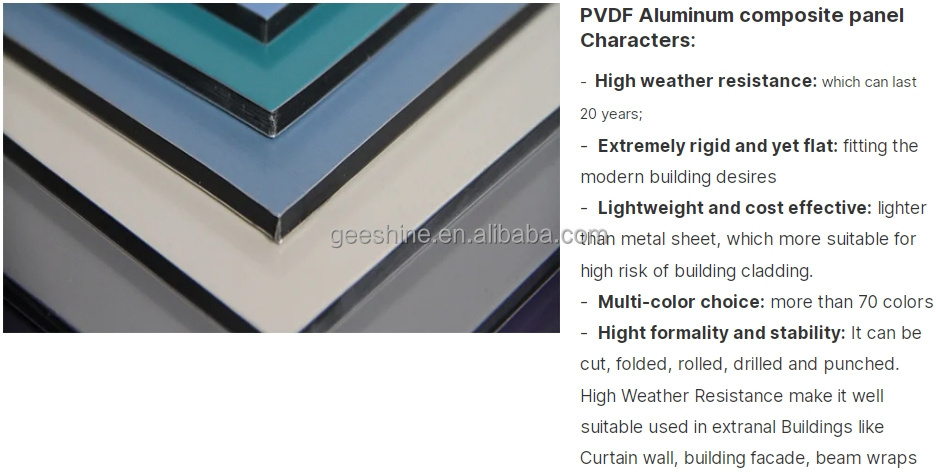 3mm 4mm 4x8 aluminium composite sandwich sheet alucobond ACP metallic matte cladding wall facade mirror panel