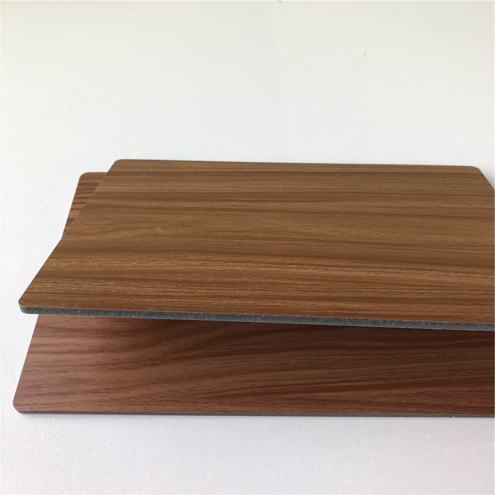 Aluminum clad wood plastic composite wall panel