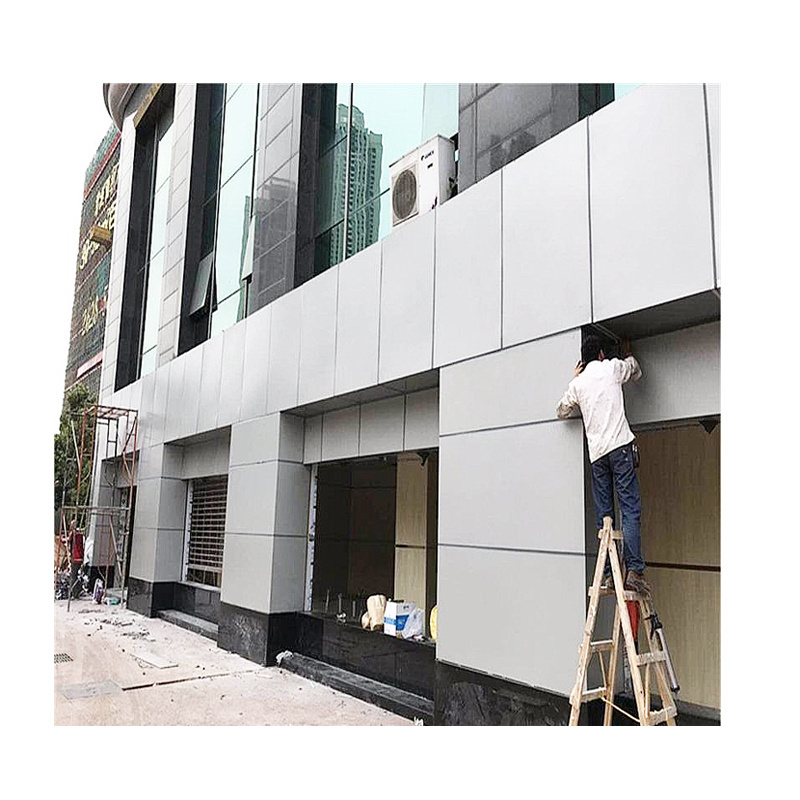 Grey color aluminium composite panel price exterior siding wall architectural cladding  4mm acm printable sign panel