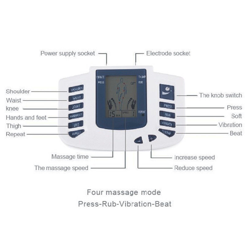 Magnetic Therapy Acupuncture Massage Hammer Digital Pulse Machine Full Body Massager