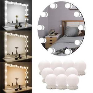 Hot seller LED Makeup Vanity Mirror Lights Kit with 10 Dimmable Bulbs Lamp Mirror Hollywood Mirror with Light Bulbs for Bathroom