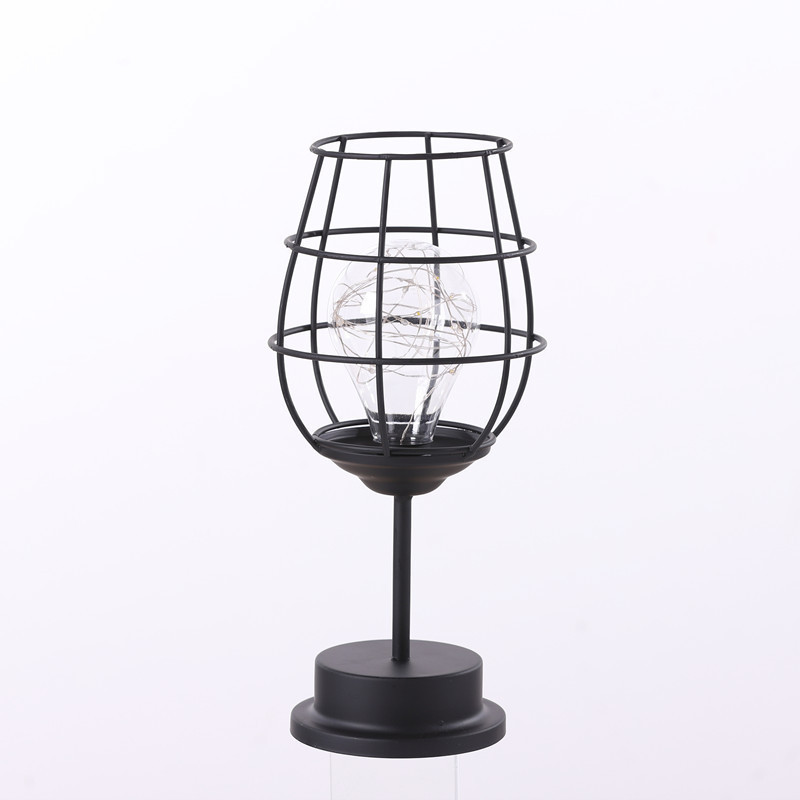 Cross-Border Explosive Nordic Lamp Iron Decorative Lamp Red Wine Glass Copper Wire Lamp Led Decorative Nightlight