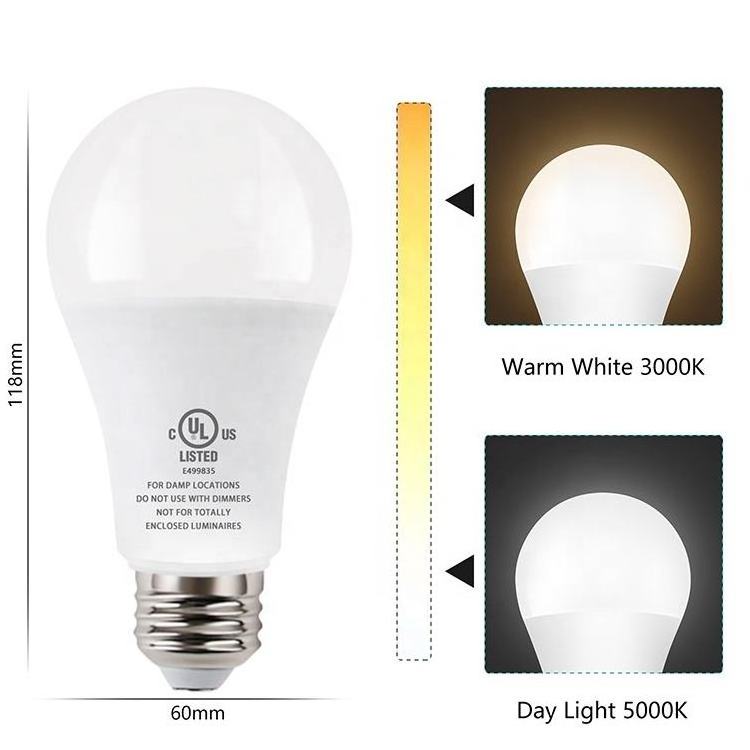 9 Watt Emergency Bulb Rechargeable Light E26 B22 E27 Battery Operated LED Light Bulb For Home