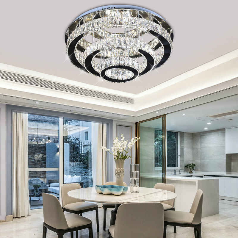 LED Crystal Ceiling Light Wedding Crystal Ceiling Lights Flush Mount Ceiling Chandelier Light