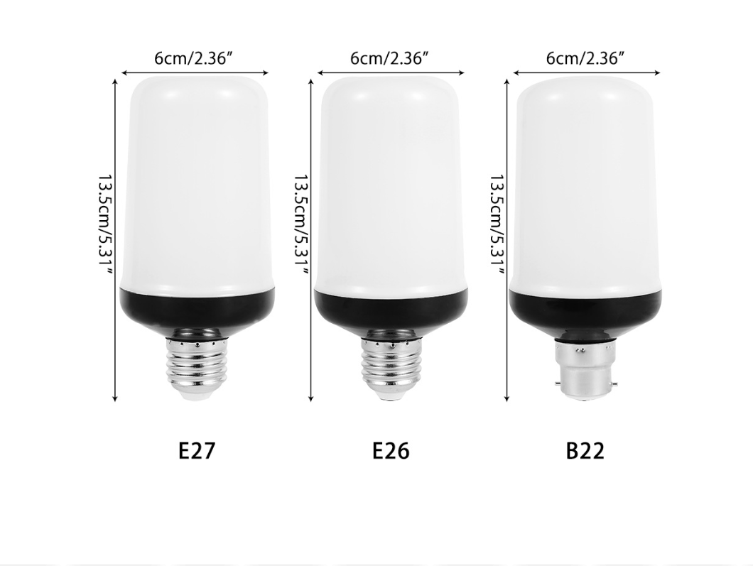 LED Flame E27 E26 B22 Screw Holder 5W Candle Flame Light Bar KTV Holiday halloween Decorative Bulb