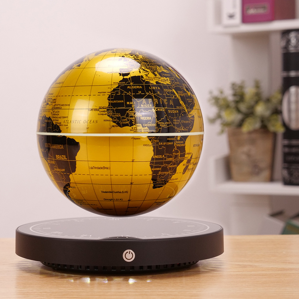 Luxury Magnetic Levitating Globe Table Lamp Business Gift Floating World Globe Unique Home Decoration Globe Night Light