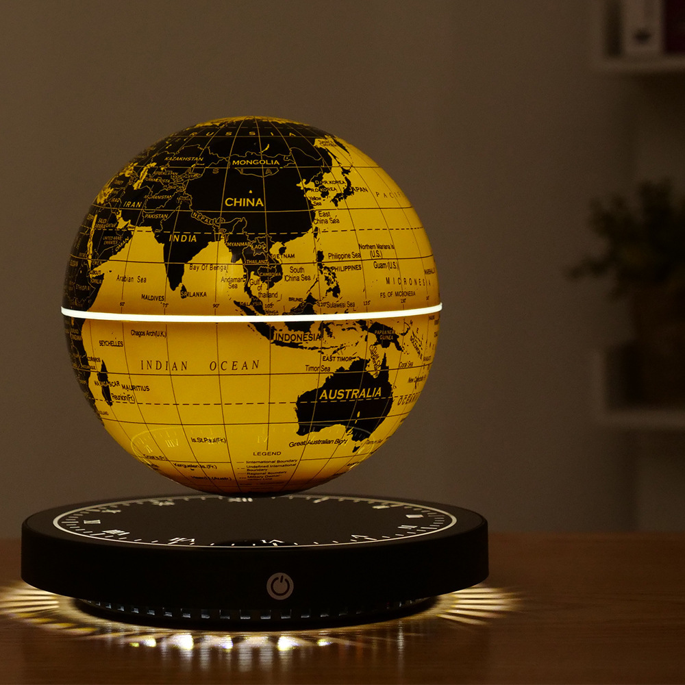 Luxury Magnetic Levitating Globe Table Lamp Business Gift Floating World Globe Unique Home Decoration Globe Night Light