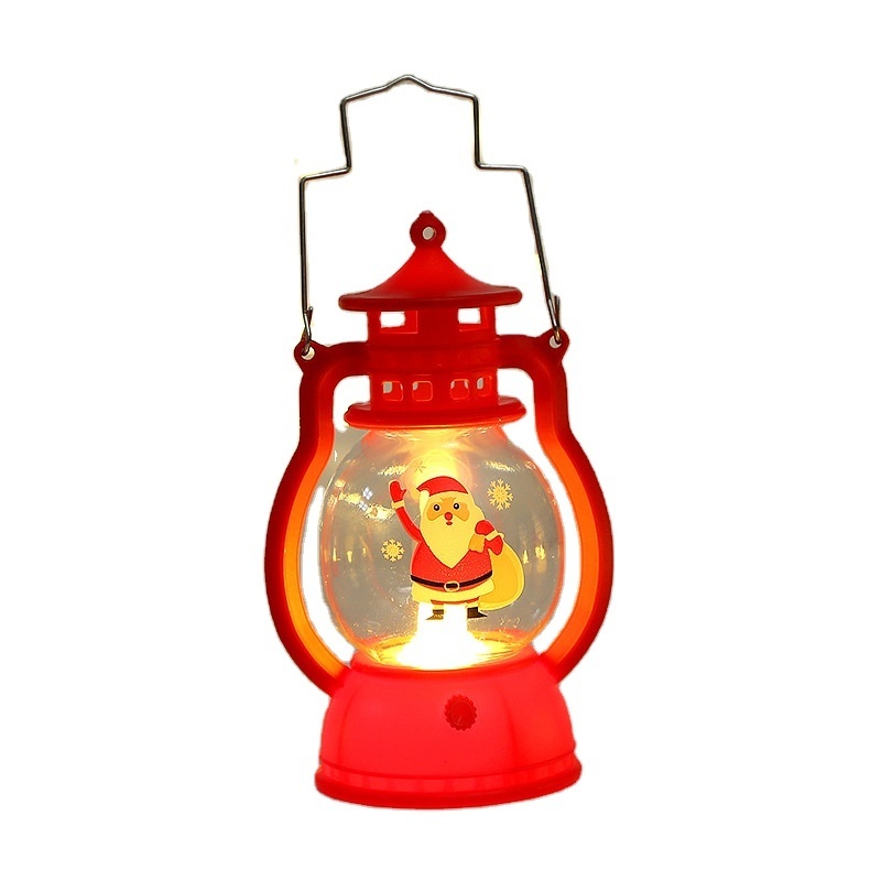 Lantern Light Merry Christmas Festival Pumpkin Lump Decorations For Home Holiday Tree Ornaments Gift Led Light