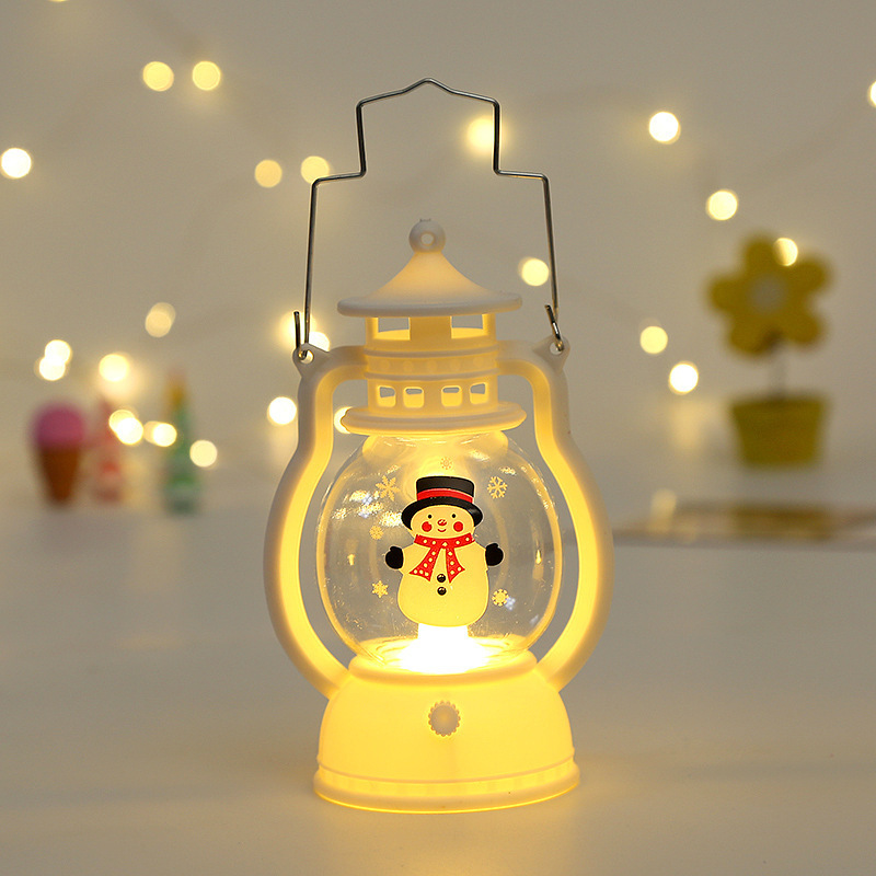 Lantern Light Merry Christmas Festival Pumpkin Lump Decorations For Home Holiday Tree Ornaments Gift Led Light