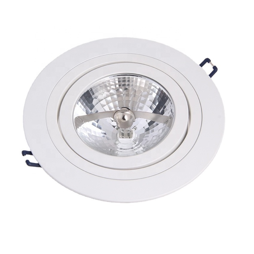 Hot Round CNC AR111 Spotlight AR111 Housing Indoor Recessed Adjustable Light Fixture