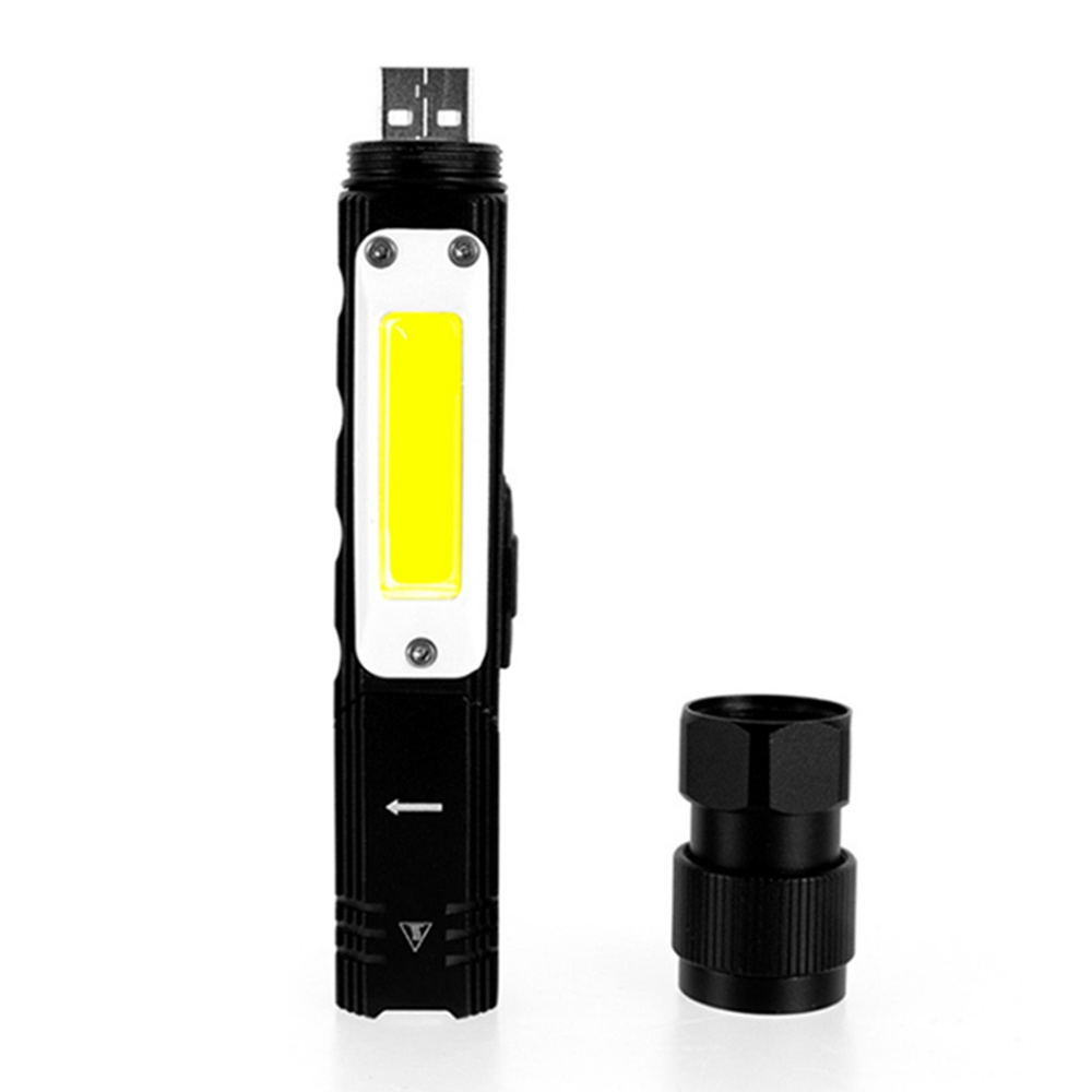 2021 Aluminum Portable Outdoor Emergency Head Lamp 90 Degree Rotating LED Torch Flashlight USB Rechargeable Work Light