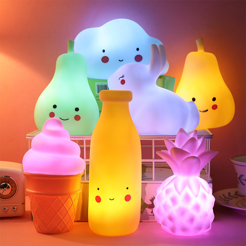 Wholesale Led Night Light Cute Cartoon Animal Lamp Battery Powered Indoor Decoration Led Lamp for Kids