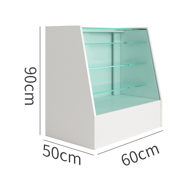 Modern Pharmacy Store Decoration Wooden Glass Display Cabinets For Pharmacy