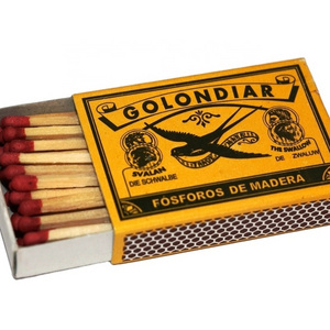 Match factory from India with high quality customised safety matches in black brown color head with low price