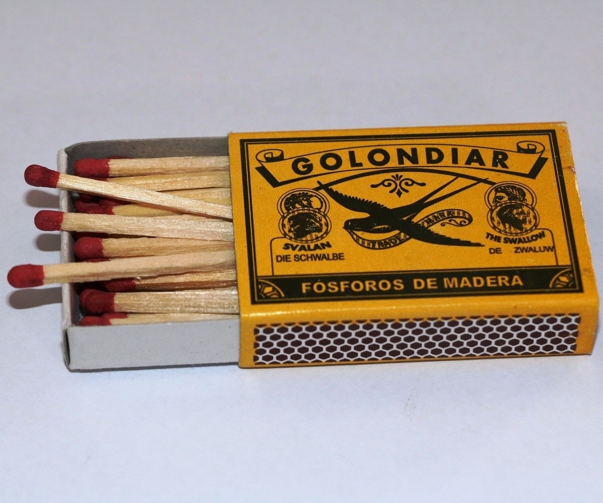 Match factory from India with high quality customised safety matches in black brown color head with low price