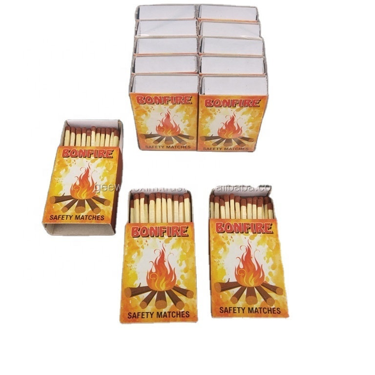 SAFETY MATCH BOX WITH WOODEN STICKS