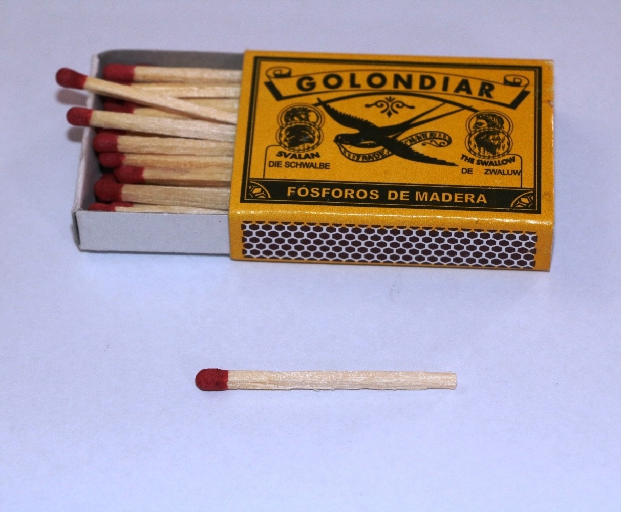 Match factory from India with high quality customised safety matches in black brown color head with low price