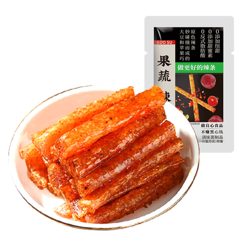 500g Bulk Vacuum Packing Chinese Food Grain Snacks Mixed Snack Food Vegetable Fruit Spicy Strip Bean Latiao