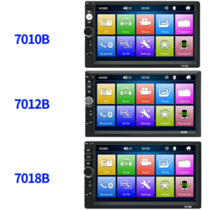 2 Din Stereo Receiver 2 din Car Radio Auto radio 7" Hd Touch Screen 12v Car Stereo Player Mirror link BT with  Rear Camera