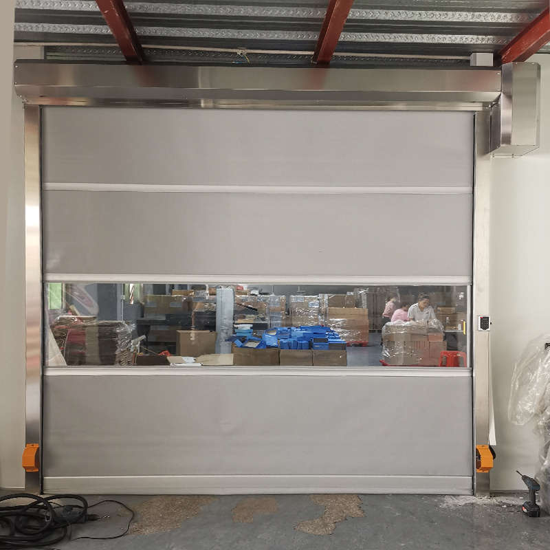 Factory Direct Sale Automatic Warehouse Dock Door PVC Spiral High Speed Doors Rapid Shutter Door High quality