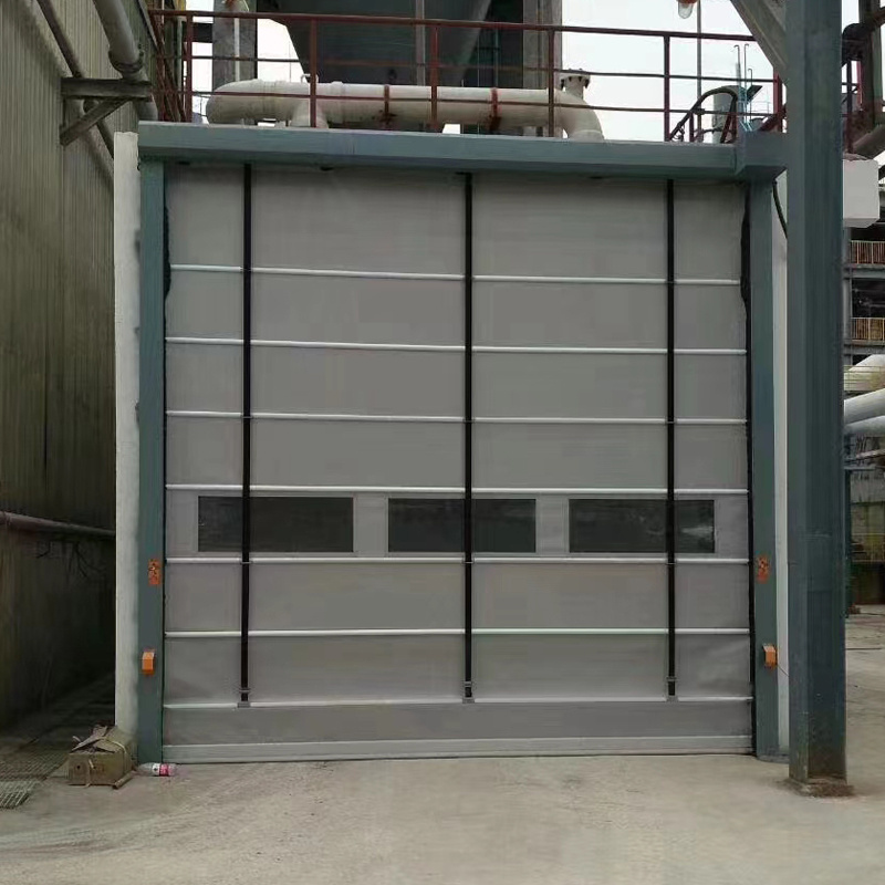 High Speed door  automatic Rapid Roller Shutter Car wash shop Transparent PVC Curtain Fast Rolling Up Door