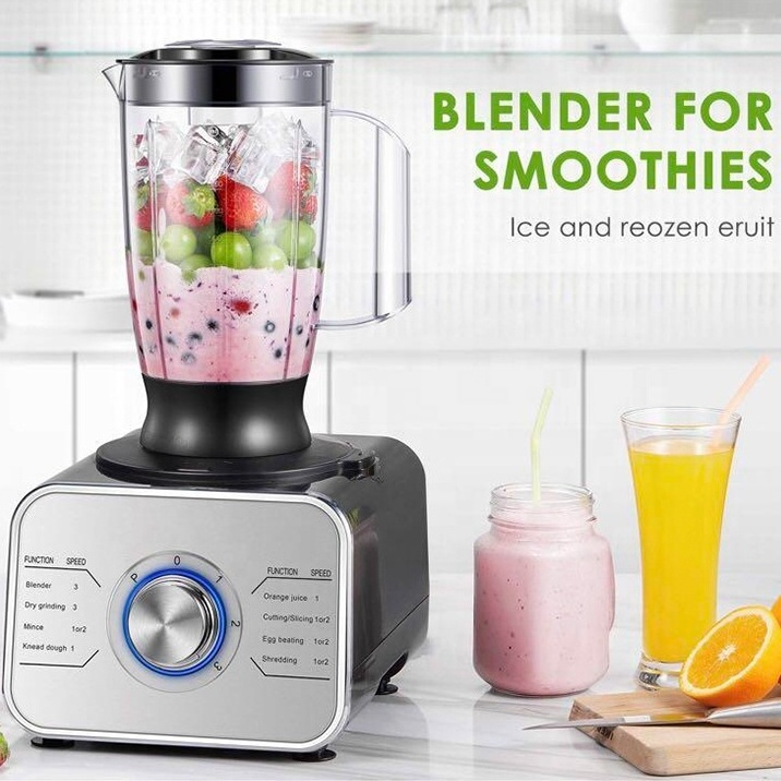 1100WSimple Operation for Dicing Slicing 3-Speed Food Processor and Blender Combo with 3.5 L Bowl Food Processor Multifunctional