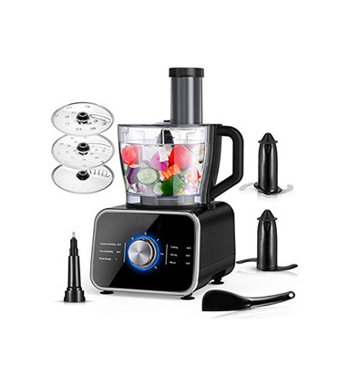 12-Cup Kitchen Appliances Stack and Snap Food Processor and  Vegetable Chopper Blander Machine Food Processor Multifunctional