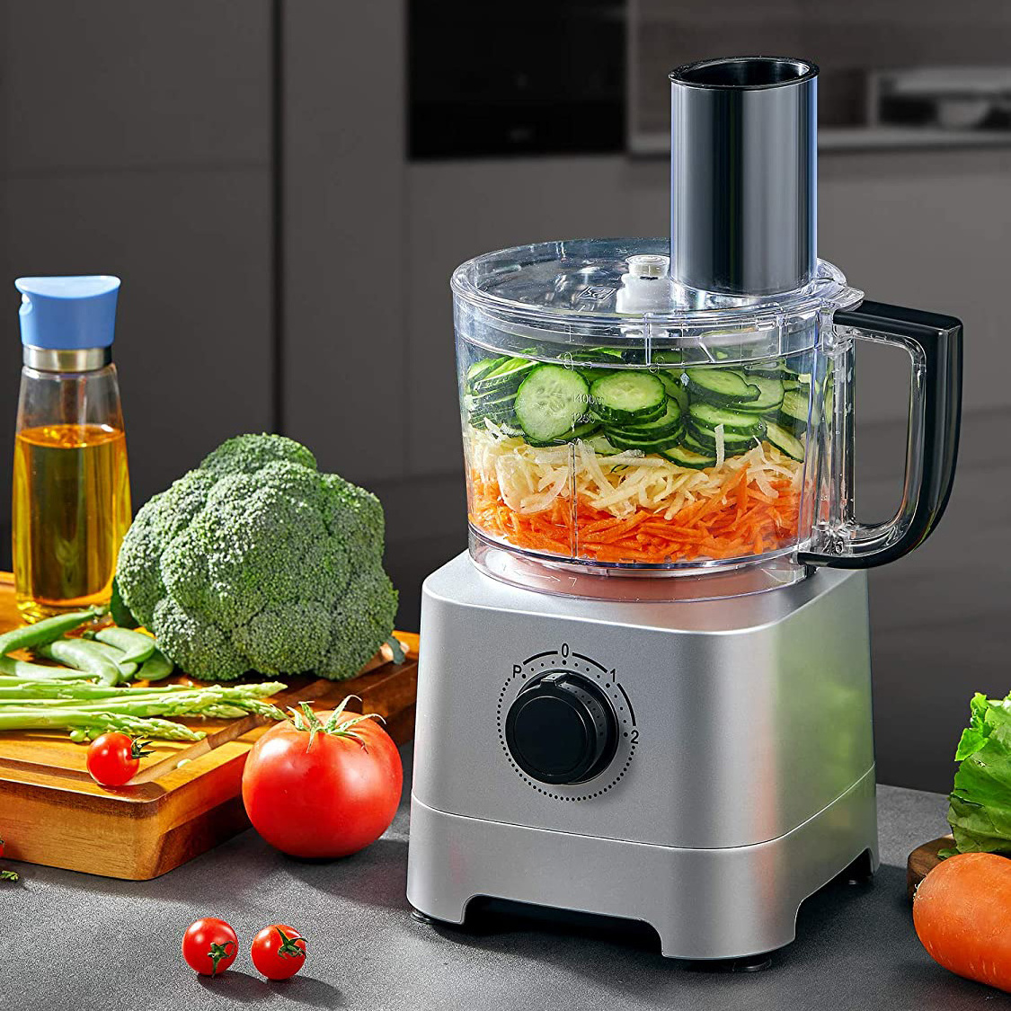 Salad Maker Hpe Laufwerk Rotimatic Thermo Mixer Nuts Milk Maker Pounded Yam Machine Mini Chopper Multifunctional Food Processor