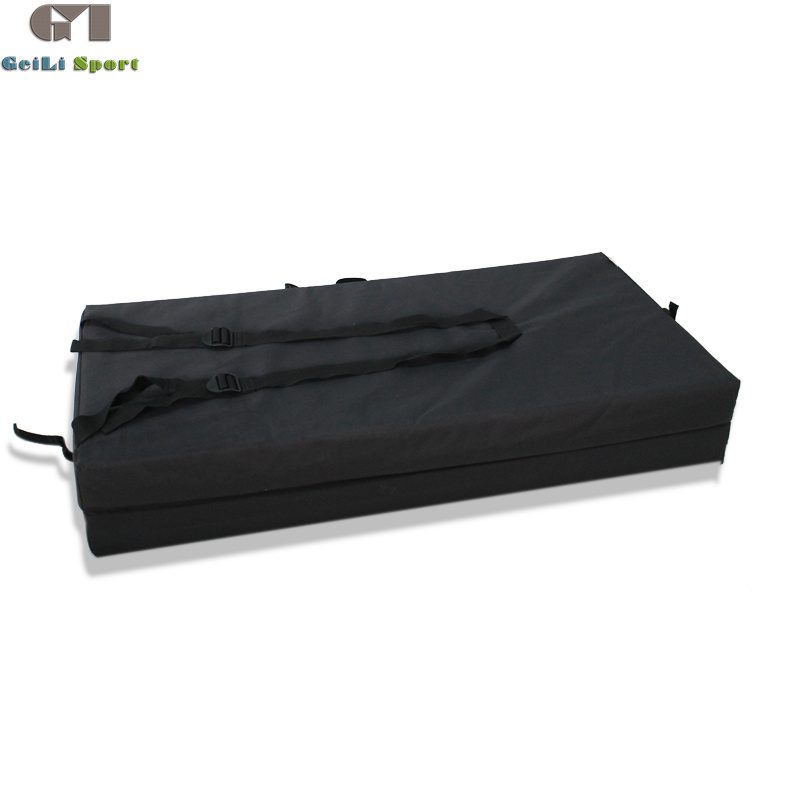 Factory manufacturer produce Outdoor sports two-fold rock gymnastics crash mats boulder mat crash pad crashpad wall climbing for